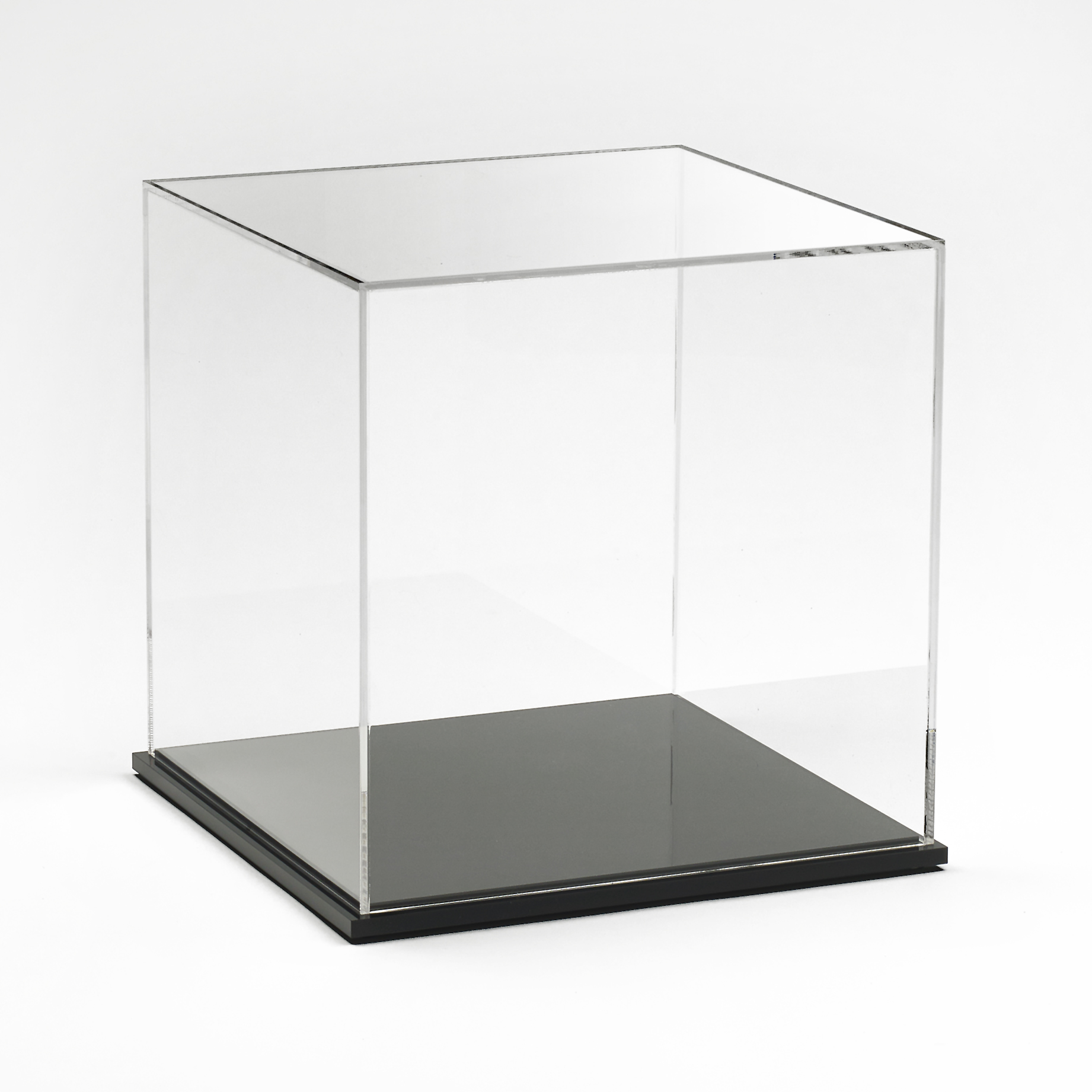 Acrylic Display Box 8" x 8" x 8" with Black Base Buy Acrylic Displays Shop Acrylic POP